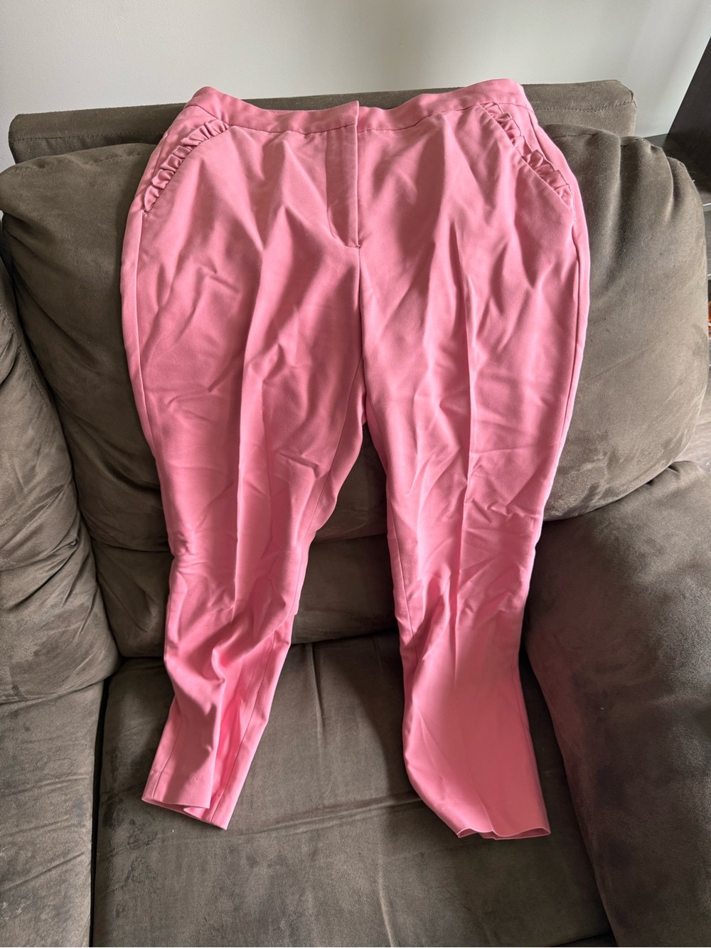 Zara Basic Pink Collared Blouse